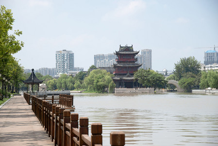 古典中摄影照片_江苏省淮安清江浦中洲岛