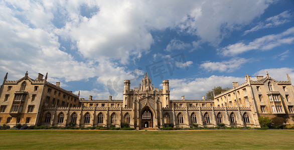 英国使者摄影照片_圣约翰学院。剑桥大学。英国.