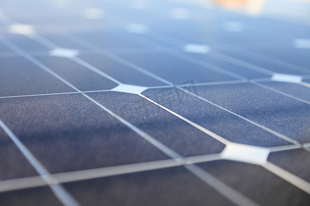 屋顶太阳能板摄影照片_太阳能光伏板-太阳能概念