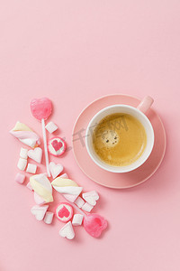 咖啡与甜点为 Valentive 天