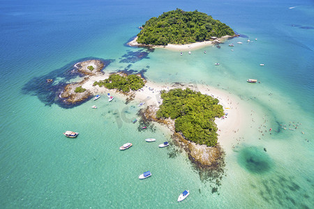 Cataguases 岛在安格的鸟瞰图李嘉欣，里约热内卢巴西