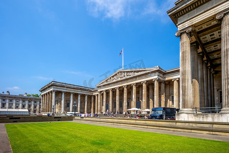 英国风景摄影照片_英国博物馆在伦敦, 英国