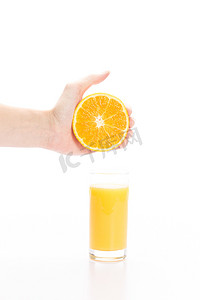 橙汁海报免费摄影照片_自制橙汁