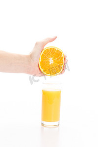 美味的橙汁图片摄影照片_自制橙汁