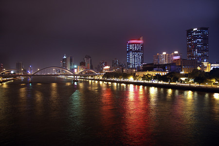 广州塔旅游摄影照片_广州海印桥夜景