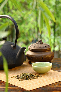 中国古典茶叶摄影照片_茶具