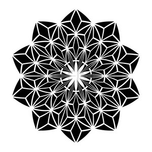 抽象的几何圆形图案作为设计的元素.矢量艺术.