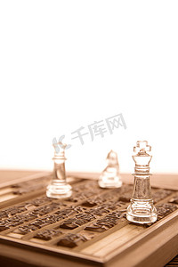 风险图片摄影照片_活字印刷和国际象棋