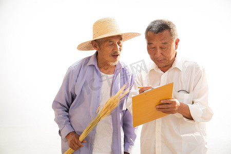 两个农民交流技术