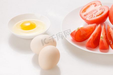 炒西红柿鸡蛋的食材