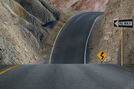 箭头摄影照片_道路