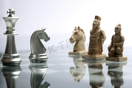 静物马俑国际象棋