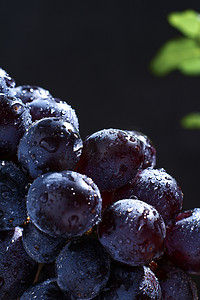 蔬果棚拍葡萄新鲜葡萄紫色摄影图配图