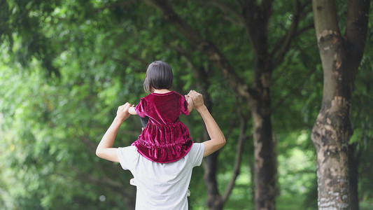 温馨亲子父女父亲女儿