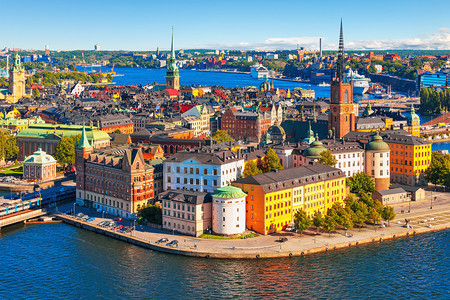 瑞典斯德哥尔摩的空中全景