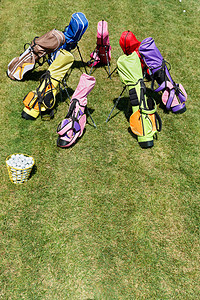 七彩儿童高尔夫球包