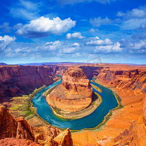 亚利桑那州马蹄形折弯科罗拉多河的河曲