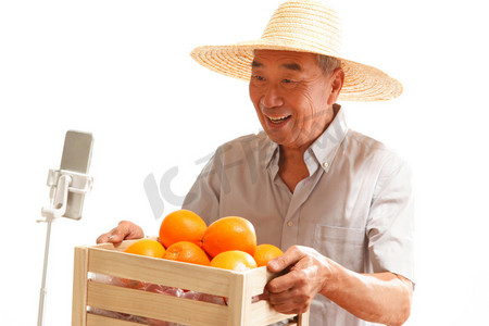 农民在线直播销售水果