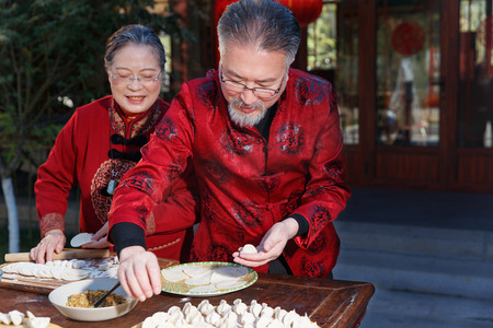 幸福家庭回家过新年