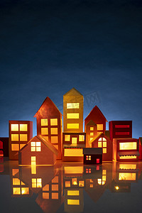 房子楼群模型