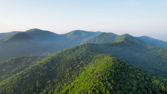 自然风景摄影照片_航拍大山重峦叠嶂山脉绵延自然风景
