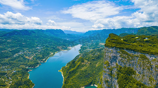 a摄影照片_祖国山河湖北恩施野三峡4A景区