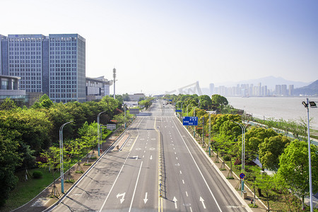 温州市城市道路公路摄影图配图