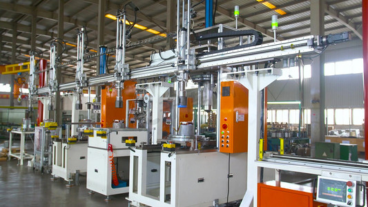 重工业工厂摄影照片_工业生产线自动化生产实拍