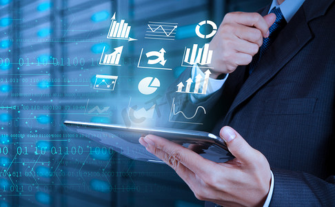 商务科技信息数据摄影图配图