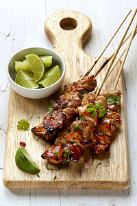 Chicken Kebabs with Lime and Chili