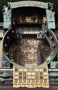 在维也纳的锚定时钟