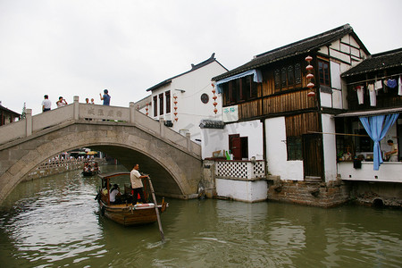 中国上海市朱家角水家村.