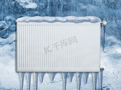 冷冻的采暖散热器
