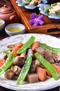 养分摄影照片_中国的素食食品
