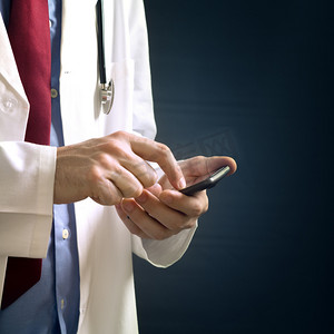 医生使用的智能手机设备