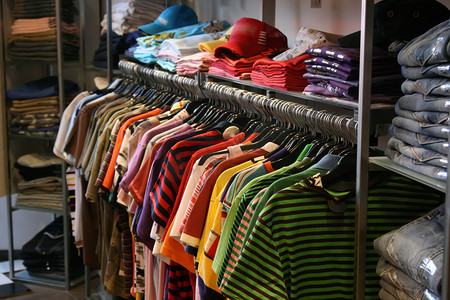 Clothes in shop