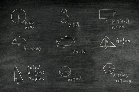 黑板上的数学公式教师节