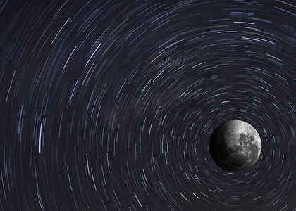 高质量的月球图像。这幅图像由美国国家航空航天局提供的元素