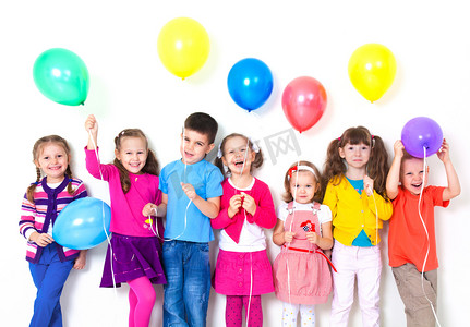 快乐儿童与气球