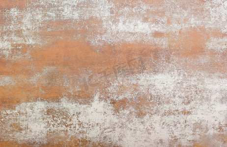 海报棕色摄影照片_生锈的旧墙