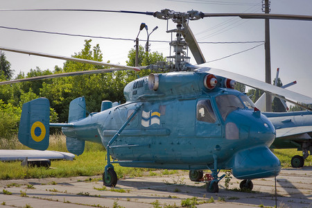 航空博物馆摄影照片_海军直升机