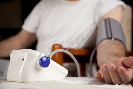 脉动摄影照片_血压测量