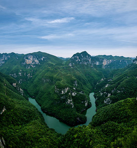 重庆云阳龙滩国家地质公园深山峡谷河