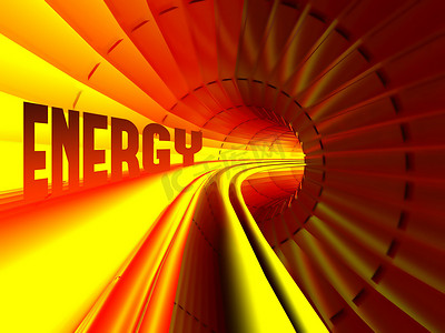 能源效率的概念流程内部电缆