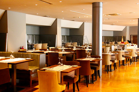 现代 nigt 俱乐部或餐厅的内部
