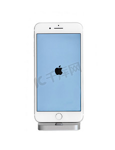 苹果与苹果手机摄影照片_新苹果 iphone 7 与 iphone 标识 