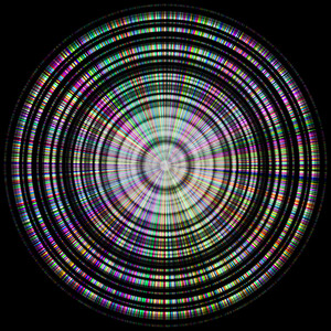 彩虹彩色的光盘，球在黑色的背景，作为雇用纹理 