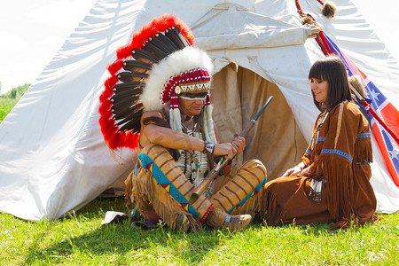 北美洲印第安人的家庭