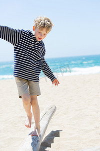 boy at vacation