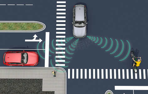 未来的道路摄影照片_自我在道路上驾驶汽车电子计算机